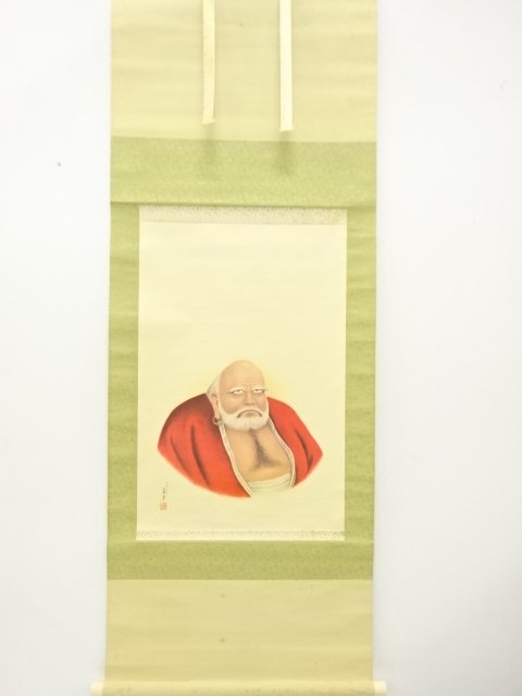 JAPANESE COLLECTIBLE / PRINTED PAPER SCROLL / PORTRAITS BY MABORI